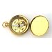 Brass Pocket Compass with Cover 1 3/4" Small (Brass Face)