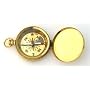 Brass Pocket Compass with Cover 1 3/4" Small (Brass Face)