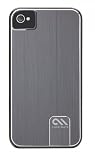 Case Mate CM014540 Barely There Brushed Aluminium Tasche f&uuml;r Apple iPhone 4 silber