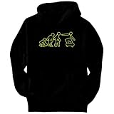 Evolution - Skateboarding Sports Mens Hoodie (Black, Sizes X-Small - XXX-Large)