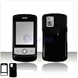 Solid Black Snap-on Cover Hard Case Phone Protector for Lg Shine Cu720 Cu-720 [Beyond Cell Packaging]