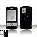 Solid Black Snap-on Cover Hard Case Phone Protector for Lg Shine Cu720 Cu-720 [Beyond Cell Packaging]