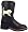 Smoky Mountain Synthetic Mustang Ostrich Print Boot - Size Toddler 5 Black