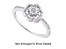 Stunning 10k. Solid Gold Genuine Diamond Promise Ring