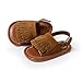 LIVEBOX Infant Baby Girls Moccasins Tassels Premium Soft Rubber Sole Anti-Slip Summer Prewalker Toddler Sandals (S: 0~6 Months, Chocolate)