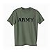 Athletic ARMY Short Sleeve T-Shirt - Military Style Physical Training T-Shirt in military green