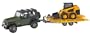 Bruder Jeep Wrangler with Tow Trailer and Caterpillar Skid Steer Loader