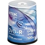 TDK Life on Record 48520-KIT DVD Recordable Media - DVD-R - 16x - 4.70 GB - ....