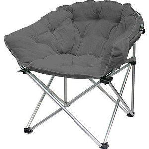 Amazon.com : Plush Ultrasuede Club Chair ~Gray Moon : Folding Chairs
