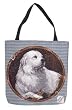 Great Pyrenees Dog Decorative Shopping Tote Bag 17" x 17"