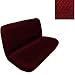 Universal Fit Swirl Rear / Bench Seat Cover - Burgundy