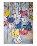 Origami for Peace Emerging Artists Giclee Poster Print by Michelina Croteau, 8x10