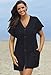 swimsuitsforall Women's swimsuitsforall Waffle Button Cover Up