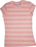 Unplugged Label for Green Tonal Stripe Cap-Sleeve T-Shirt Tee