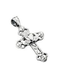 Sterling Silver Claddagh Cross Pendant