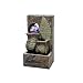 ORE Intl K333 Indoor Table Fountain with Glass Sphere and LED Light, 10-1/2-Inch