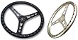 JOE'S 17" FLAT STEERING WHEEL, ALUMINUM