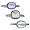 Sterling Silver Green Obsidian Oval, Smoky Square and Lavender Oval Glass Ring Set, Size 7