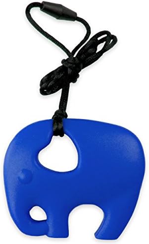 Teething Necklace - Blue Elephant Teether Is Soft to the Touch and Gentle on Baby's Gums, Yet Firm to Withstand Chewing. Clasps Great to Car Seats or Strollers for Hanging Accessory When Mom Can't Be Right There. Goes Great with Rattles, Toys, and Other Baby Items to Create the Perfect Baby Shower Gift Set or Basket. Excellent Pain Relief Treatment for Children's Oral Discomfort.