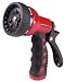 Dramm 12701 Revolver 9-Pattern Premium Garden Hose Nozzle, Red