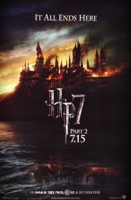 Harry Potter and the Deathly hallows : Part 1Advance Movie Poster Double Sided Original 27x40