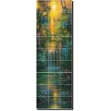 Garden of Gold by David Miller - Artwork On Tile Ceramic Mural 38.25 x 12.75 Wall Shower... by Artwork On Tile