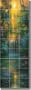 Garden of Gold by David Miller - Tropical Waterfall Ceramic Tile Mural 38.25" x 12.75" Wall Shower Backsplash