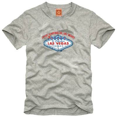 T-Shirt Las Vegas, grau, Gr.L