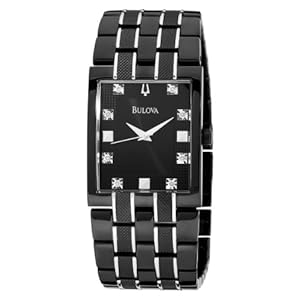 Bulova Men's 98D111 Bracelet Black Dial Watch