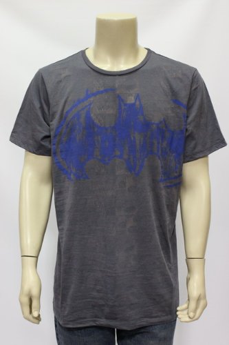  Cement mens batman grey burnout short sleeve tee shirt XXL