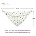 Baby Bandana Drool Bibs, Hand Drawing Design 4 Pack of Large Size with Soft Absorbent Cotton, Adjustable Snaps - Unisex Dribble Bibs Gift for Boys & Girls