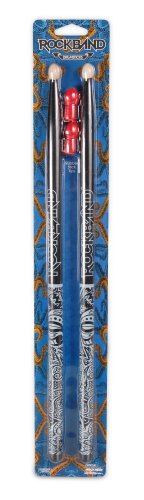 Rockband Rubber Tip Drum Sticks - B&W Tattoo