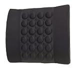 Lumbar Support Ergonomic Style Back Cushion - Black