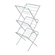Minky Trio Concertina Tubular Clothes Airer, Silver