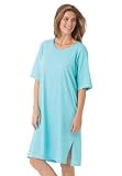 Dreams and Company Plus Size Tag-free knit sleepshirt Dreams & Co