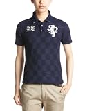 (ビーノ)BENO チェッカーフラッグジャガード　モノクロワッペン×シシュウＰＯＬＯ 220S2600 エス