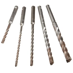 DEWALT DW5470 5-Piece Rock Carbide SDS Plus Hammer Bit Set