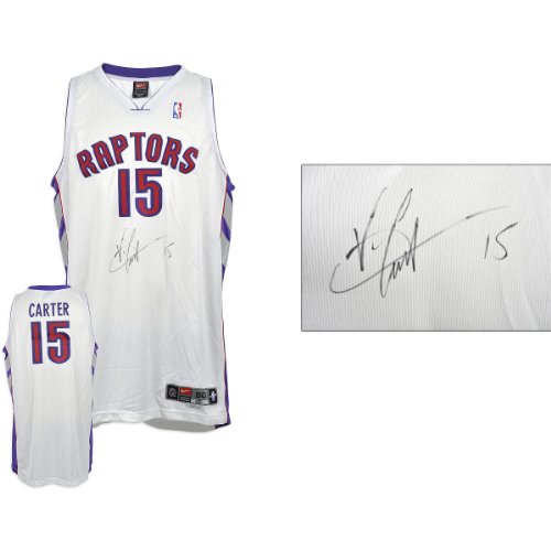 Mounted Memories Toronto Raptors Vince Carter Autographed Pro-Cut Home Jersey