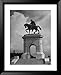 Arched Monument with Equestrian Statue of Sam Houston Framed Art Poster Print by Alfr...