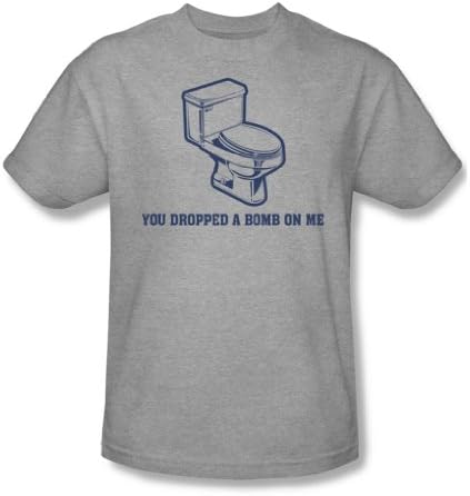 You Dropped A Bomb - Mens T-Shirt In Heather, Size: Medium, Color: Heather