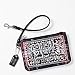 Coach Poppy Signature Plaid Tartan Wristlet Case Bag for IPOD 43285 Black Multi