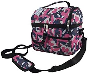 LuckyG Insulated Lunch Bag,Muliple use Insulated bag,Keep Warm or keep Cool (Camo prink)