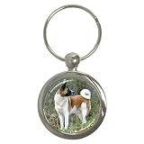 Akita Key Chain (Round)