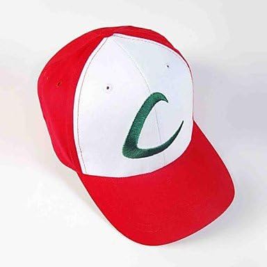 GONGXI 100% cotton Visor Cap POKEMON ASH KETCHUM COSTUME Cosplay Hat