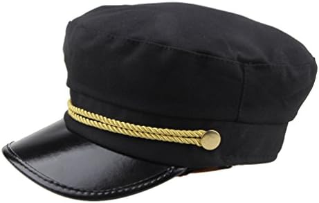 ECOSCO Women Girl Army Military Navy Marine Sailor Captain Costume Hat Cap