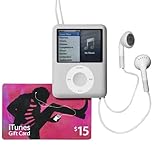 Apple 3rd Generation 4GB iPod Nano with $15 iTunes GiftCard - Silver (BTCBUNDLE)