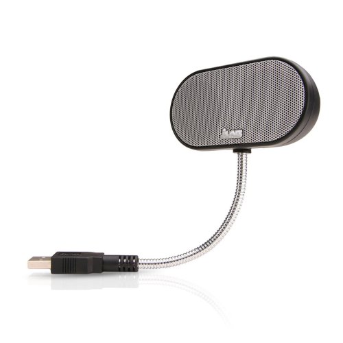 JLab USB Laptop Speakers - Lightweight, Compact, Travel Notebook Speaker for Windows PC and Mac - B-Extension Hi-Fi Stereo USB Laptop Speaker - Jet Black