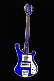 Electric Bass Guitar Pin - Blue - B001IURIZG