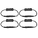 TronicsPros 4pcs LED Strip Light Inline On/Off Switch Cable DC Jack (5.5x2.1mm) Male to Female Connector, DC Jack Switch, LED Tape Light Connector, 12V Inline Rocker Switch DC Power Adapter Connector