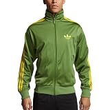 adidas Firebird Track Top, Pure Green/Pure Yellow, Medium